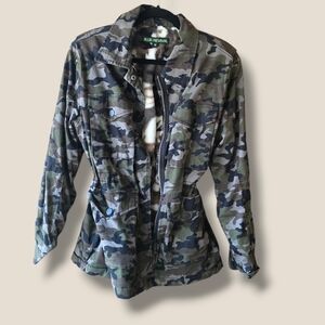 Blue Revival Women's Camouflage Utility Jacket - Green Camo
